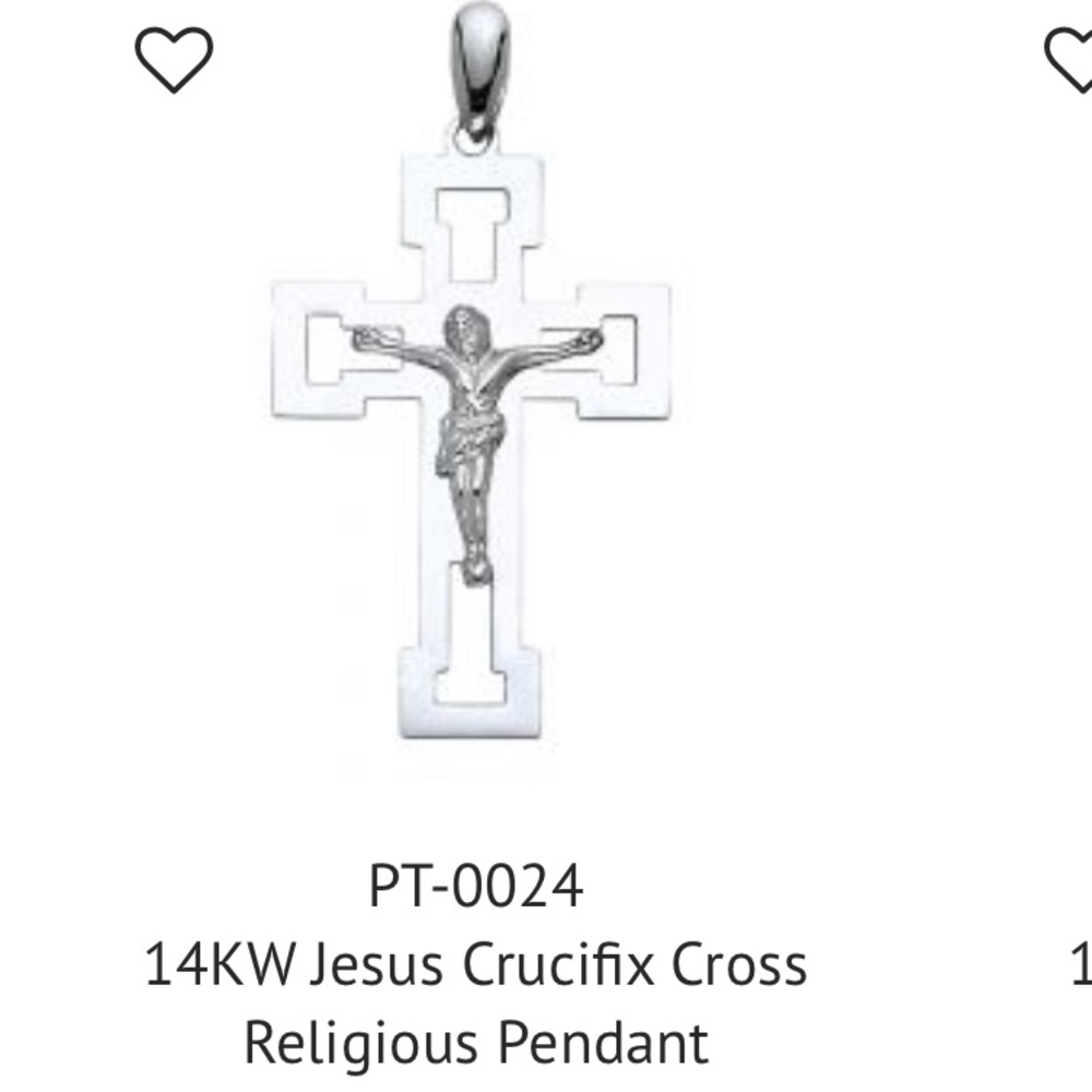 14 k white gold
